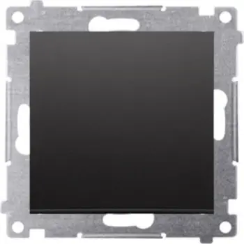 Ndërprerës kryq Kontakt-Simon Simon 54 DW7.01/X/49, 10AX 250V, i zi mat