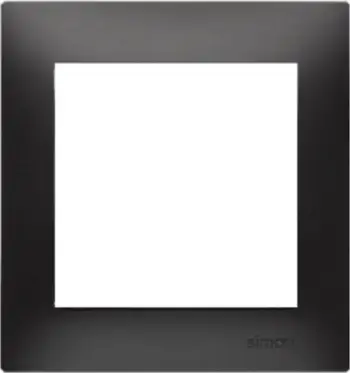 Kornizë elektrike Kontakt-Simon Simon 54 Premium DR1/49, 1 modul, IP20 IP44, e zezë mat