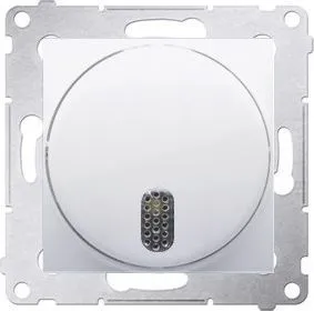 Buton për zile Kontakt-Simon 230 V, IP20, i bardhë - 1