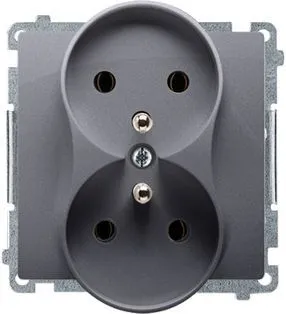 Prizë dyshe Kontakt-Simon (BMGZ2M.01 / 43),16 A, 250 V, e argjendtë - 1