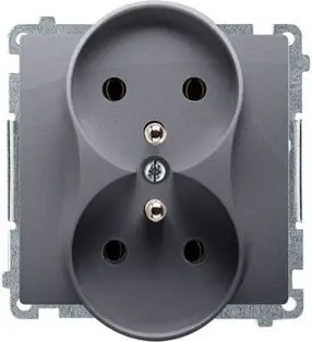 Prizë dyshe Kontakt-Simon (BMGZ2M.01 / 43),16 A, 250 V, e argjendtë
