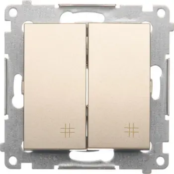 Ndërprerës Kontakt-Simon 54 10AX (DW7 / 2.01 / 44), 250V, i artë