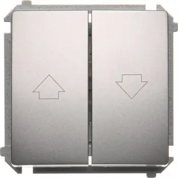Ndërprerës Simon Basic, 10A, 250V, i argjendtë