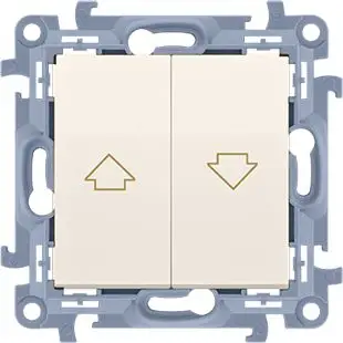 Lidhës elektrik i dyfishtë Kontakt-Simon, 10A / 250V, IP20, krem