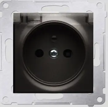 Prizë elektrike Kontakt-Simon DGZ1BZ.01, 16A, 250V, e hirtë