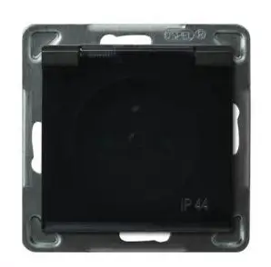 Prizë Simon 54 DGZ1BZ.01/46A, e njëfishtë IP44, 16 A 250 V, me kapak transparent, e kaftë