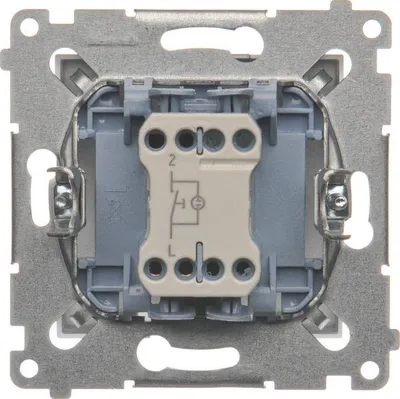 Ndërprerës për zile Kontakt-Simon DD1L.01 / 43, i argjendtë - 3
