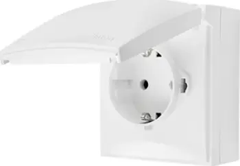 Prizë sipërfaqësore KONTAKT SIMON Aquaclick ACGSZ1C/11, Schuko, IP44, e bardhë
