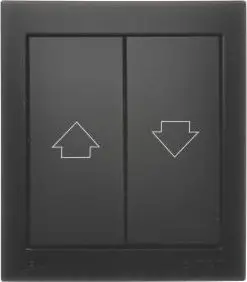 Buton ndezës Kontakt-Simon Aquaclick ACZ1/49, 10 AX 250 V, IP44, i zi