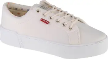 Atlete për gra Levi's Tijuana 2.0 W, të ulëta, me lidhëse, të bardha