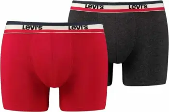 Bokser Levi's 2 palë 37149-0205, për meshkuj, madhësia S, të kuqe dhe të zeza