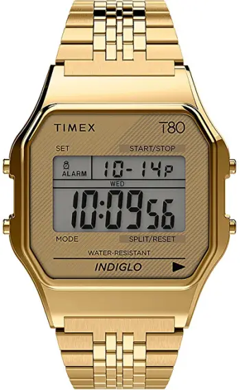 Orë dore për meshkuj Timex T-80 TW2R79200, e artë