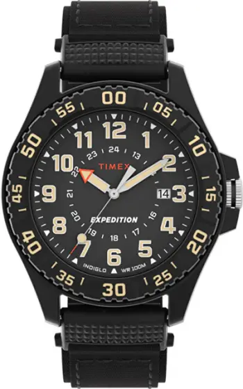 Orë dore për meshkuj Timex Expedition Acadia Rugged TW4B26300, e zezë