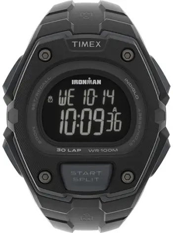 Orë dore për meshkuj Timex Ironman Triathlon TW5M48600, e zezë
