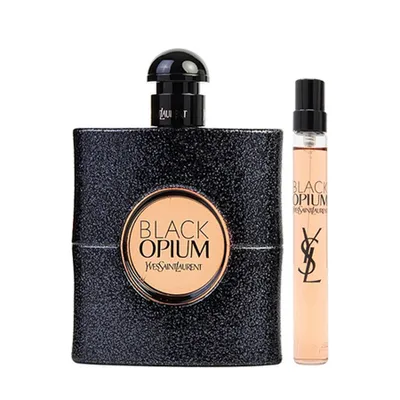 Set Eau de Parfum Yves Saint Laurent Black Opium 90 ml + një version kompakt 10 ml - 1