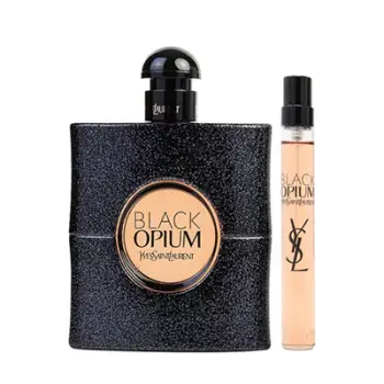 Set Eau de Parfum Yves Saint Laurent Black Opium 90 ml + një version kompakt 10 ml