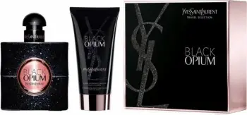 Set Eau de Parfum dhe losion trupi Yves Saint Laurent Black Opium, 2 x 50 ml