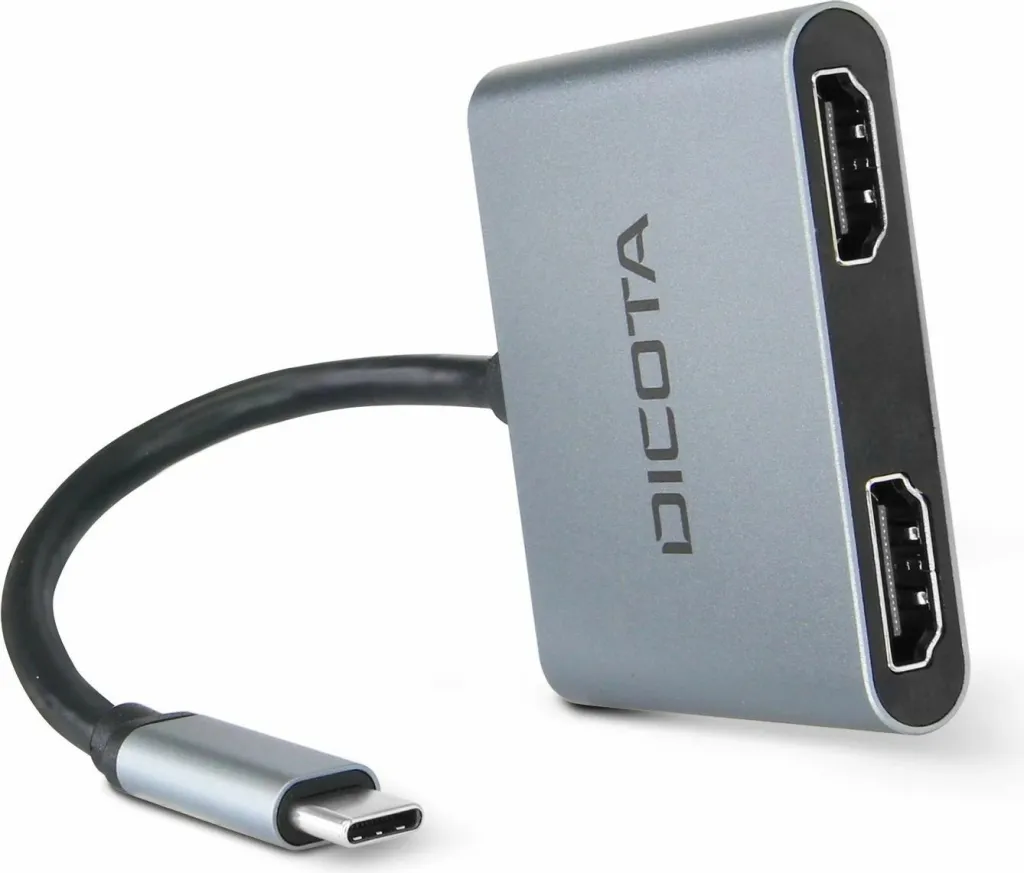 Stacion docking USB-C Dicota, 4-në-1, 4K HDMI, 100W PD, i hirtë - 3