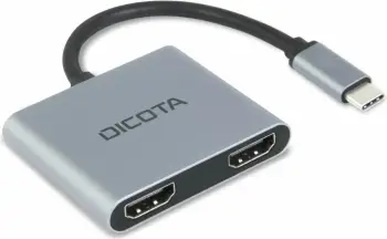 Stacion docking USB-C Dicota, 4-në-1, 4K HDMI, 100W PD, i hirtë