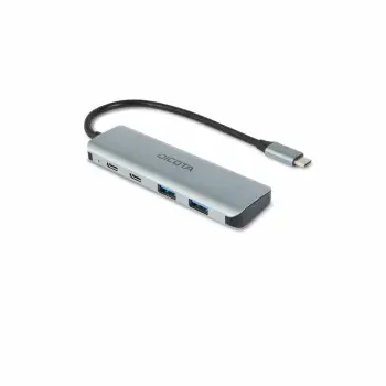 Hub D Dicota USB-C 4-in-1 Highspeed Hub 10 Gbps silver