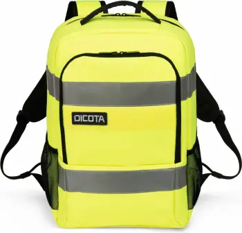 Rucksack DICOTA P20471-17, 24L, ndarje për laptop, rPET, zi/gri/verdhë