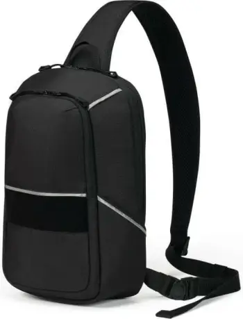 Çantë sling Dicota REFLECTIVE, për notebook, e zezë