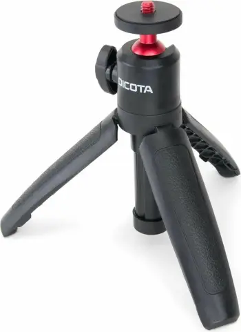 Tripod për webcam Dicota, 3 këmbë, zi/kuqe