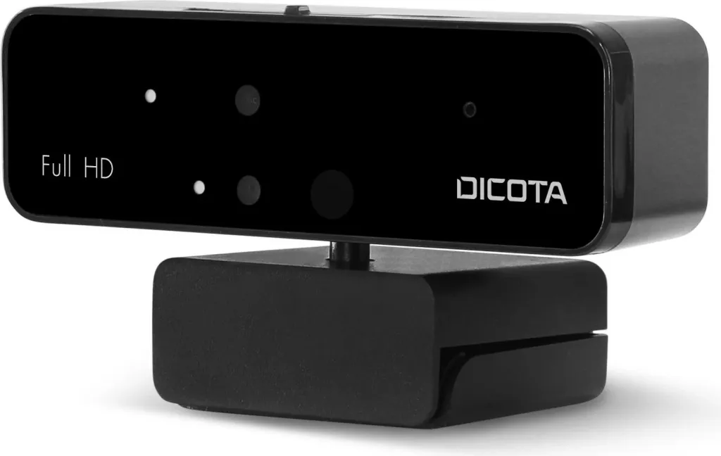 Webcam DICOTA PRO Face Recognition Full HD, 1.5m, e zezë - 4