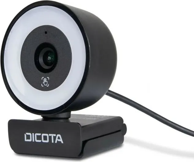 Webcam DICOTA Ringlight 5MP e zezë - 4