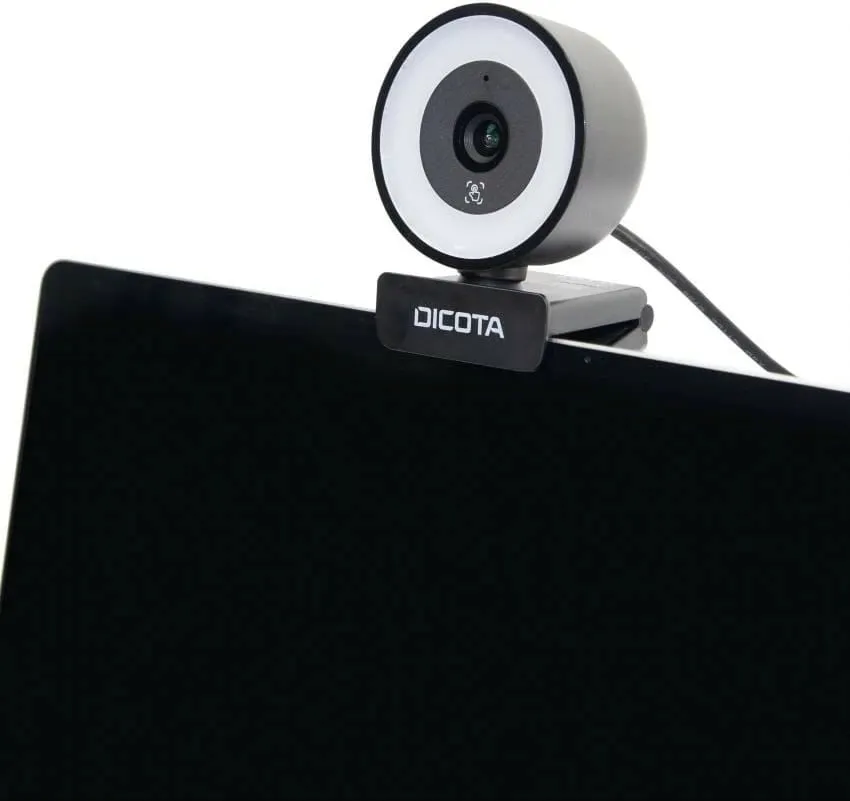 Webcam DICOTA Ringlight 5MP e zezë - 5
