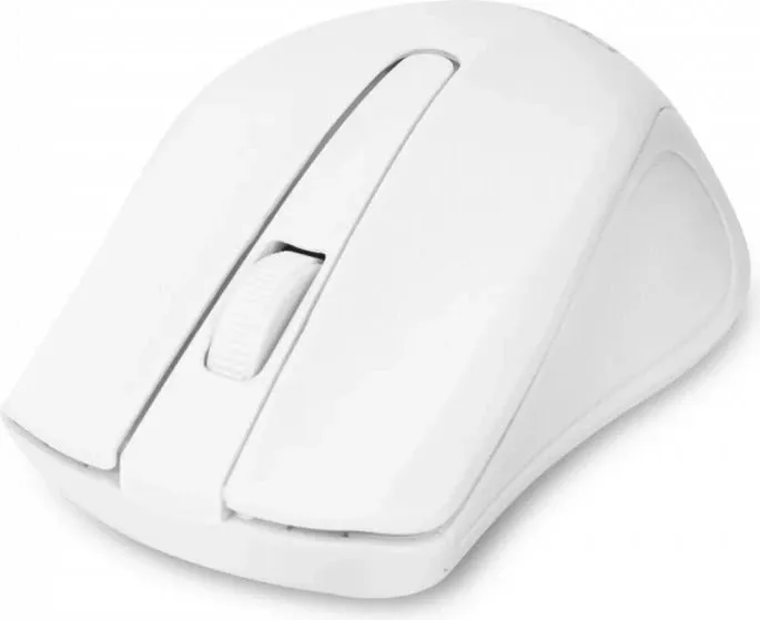 Mi Maus pa tela Dicota Comfort, ergonomik, i bardhë - 1