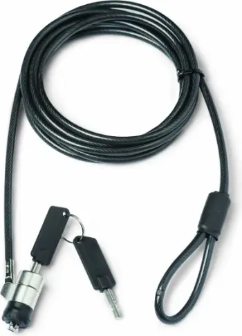 Kabllo sigurie DICOTA Security Cable T-Lock Pro, me çelës, slot 3x7mm, e zezë