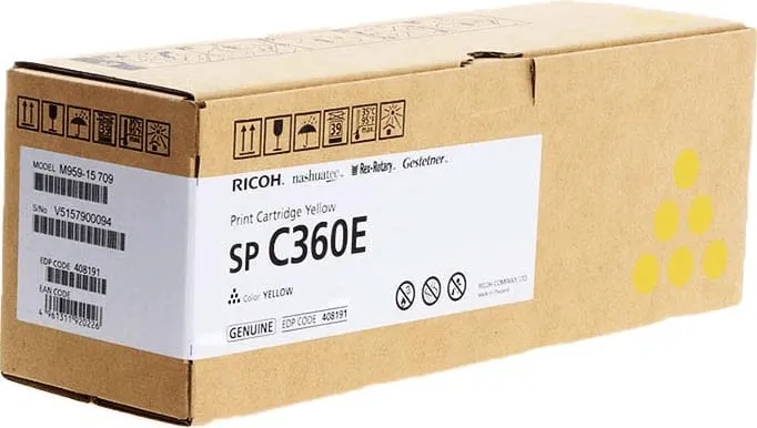Toner Ricoh Type C360 / 408191 SP C360E 1500 faqe verdhë - 1