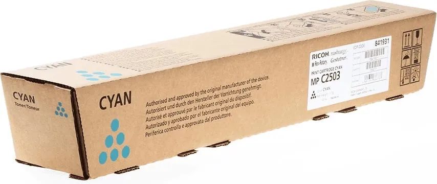 Toner Ricoh MP C2503 841931 5500 faqe cyan - 1