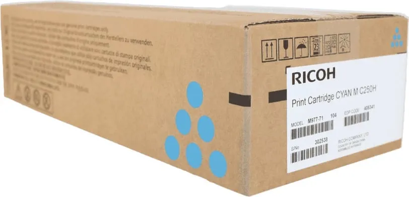 Toner, Ricoh MC250H 408341, rendiment 6300 faqe, cian - 1
