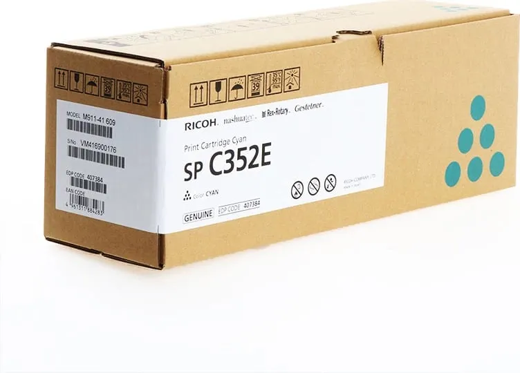 Toner, Ricoh, SP C352E 408216, rendiment 6000 faqe, cyan - 1