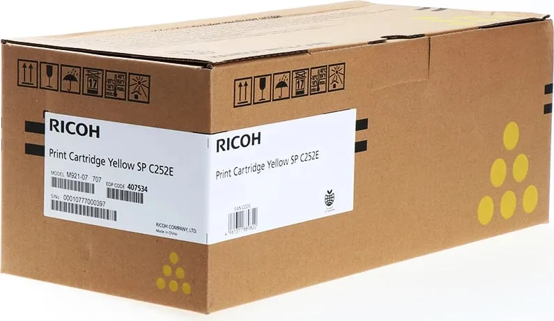 Toner Ricoh Type C252E 407534 4000 faqe e verdhë - 1