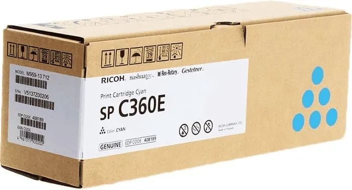 Toner, Ricoh, Type C360 / 408189, 1500 faqe, cyan - 1
