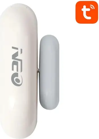 Sensor dere/dritare i mençur NEO NAS-DS01W, Wi-Fi, Tuya, Bardhë