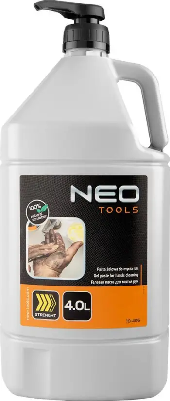 Pastë pastruese për papastërtitë e vështira Neo Tools, 4 L, e verdhë