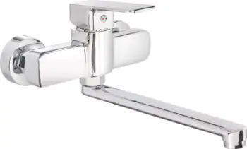Rubinet kuzhine Neo, i montueshëm në mur, dizajn modern, krom
