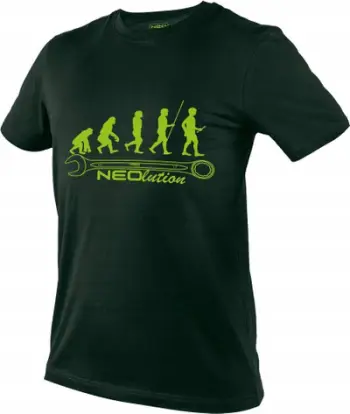 Bluzë NEO Neo T shirt, mëngë të shkurtra, 100% pambuk, jeshile neon