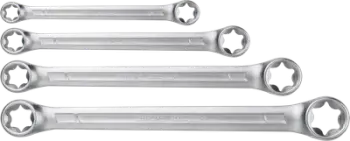 Çelësa torx Neo Set E6-E24, të dyanshme E6-E24, 4 copë, të argjendta