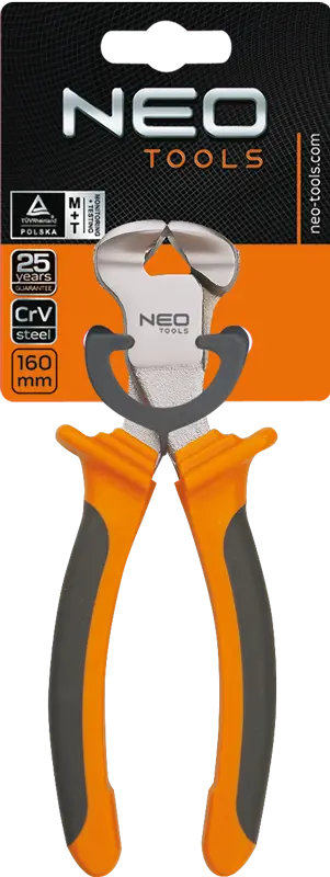 Pinca Neo, 160 mm, të hirta/portokalli