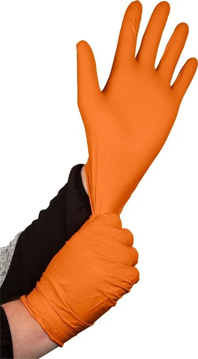Doreza pune Neo Nitrile, nitril, 50 copë, XL, portokalli - 5