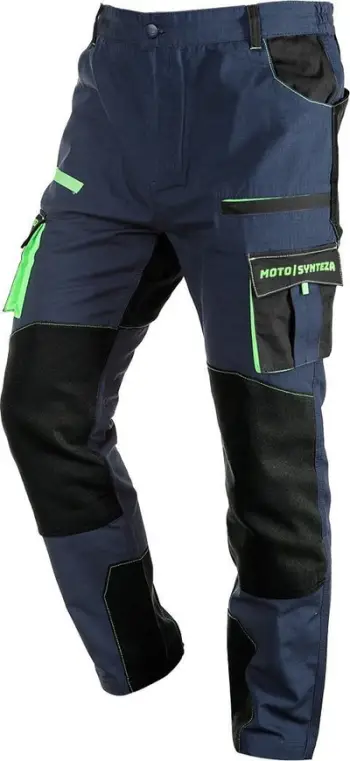 Pantallona pune Neo Tools Motosynteza, 100% pambuk ripstop, madhësia S, gri
