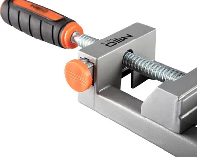 Kapës këndor i dyfishtë Neo Tools Corner Clamp, alumini, dorez ergonomike, gri - 3