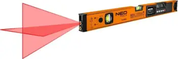 Nivel elektronik Neo Spirit, ekran LCD, 60 cm, portokalli