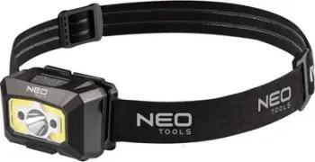Llambë koke NEO 99-073, 250 lm, rikarikueshme USB, e zezë