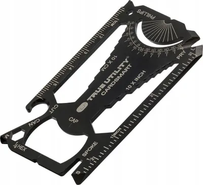 Multitool karte Neo True Utility Cardsmart, 30 funksione, çelik inox, i zi - 1